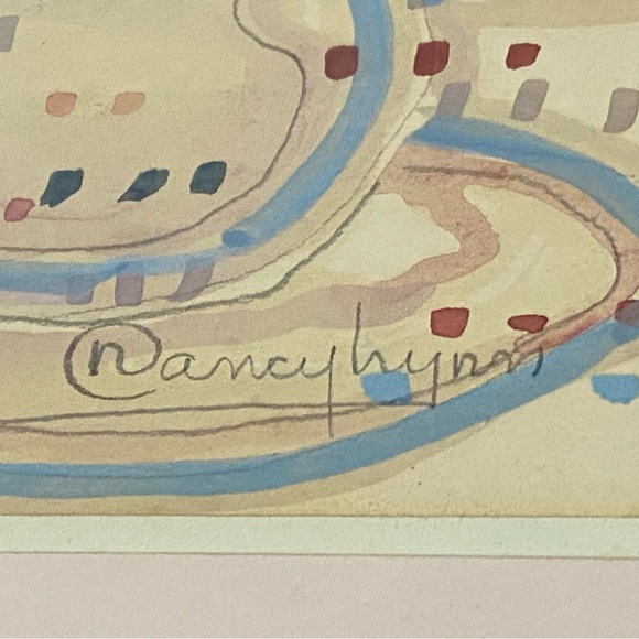 Nancy Lynn Original Flowers Modern Abstract Impressionist Watercolor Art - Picture 3 of 4